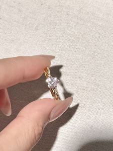 UM Jewelry <b>925</b> <b>Silver</b> Trendy Rose Heart Zircon <b>Ring</b> for Unisex Wedding Anniversary Daily Wear Party Gift - Product Image 3