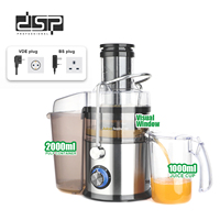 DSP 1000W 21 in 1 Blender Pengolah Makanan Juicer Penggiling Daging dengan Motor 8827 16000RPM Baja 430 untuk Dapur Rumah
