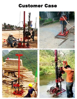 Foreuse géologique portable Xingda 50m, diesel 6kW, avec pompe et moteur, pour exploration géologique et SPT