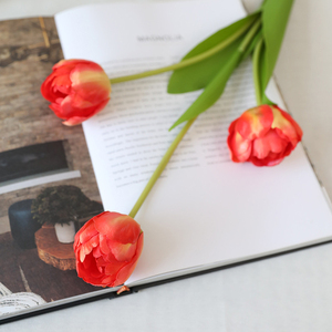 Flor decorativa tulipán estilo Vintage y Shabby Chic para casa de campo y Boho Interior del hogar - Product Image 6