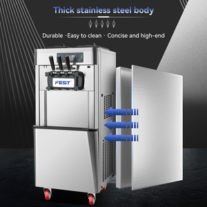 Commercial Automatic Table Top Three Flavor Soft Serve <b>Ice</b> <b>Cream</b> Making <b>Machine</b> Maker Soft <b>Ice</b> <b>Cream</b> <b>Machine</b> - Product Image 6