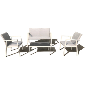 4 meubles <span class=keywords><strong>de</strong></span> <span class=keywords><strong>jardin</strong></span> en <span class=keywords><strong>aluminium</strong></span> pour cour, hôtel ou appartement <span class=keywords><strong>de</strong></span> plage, <span class=keywords><strong>petit</strong></span> canapé d'extérieur par fabricant - Product Image 2