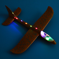 Jouets d'extérieur Jeux de sport 48CM Lancer à la main LED EPP Planeur volant Avion en mousse pour enfants et adultes