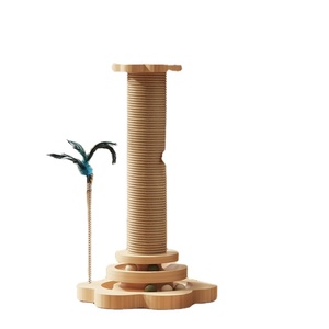 Poste Rascador Duradero de Sisal para Gatos, Juguete Interactivo para Aliviar el Aburrimiento, con Características para Gatos y Gatitos, Palo de Juguete, Estructura para Escalar - Product Image 1