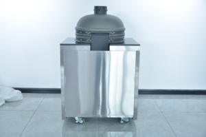 เตาบาร์บีคิวถ่านทรงไข่แบบตั้งพื้น EU Heavy Duty สแตนเลสสตีล KAMADO พร้อมระบบปิดอัตโนมัติ สำหรับครัวกลางแจ้ง - Product Image 4