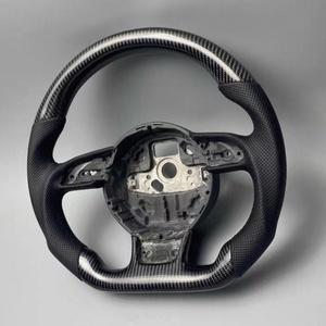 <span class=keywords><strong>Volante</strong></span> Personalizado de Fibra de Carbono para Audi A3 Q3 <span class=keywords><strong>A4</strong></span> B8 A5 A6 A7 Q3 Q5 Q7, <span class=keywords><strong>Volante</strong></span> de Cuero Perforado - Product Image 4