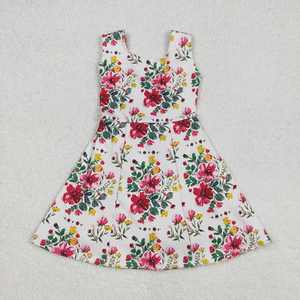 Vestidos Deportivos de Yoga para Niñas, con Flores Rojas, a la Moda, Dulces, Hasta la Rodilla, en Oferta - Product Image 2