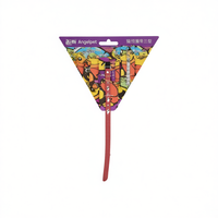 Collier pour chat en polyester à motif de dessin animé réglable en forme triangulaire avec clochettes