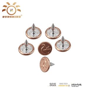 Op Maat Gemaakt Patroon Convex Logo Messing Hoes Aluminium Pinnen Nagels Accessoires Voor Kleding - Product Image 5