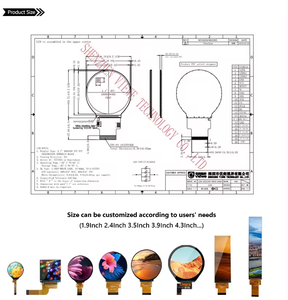 2,1 дюймов 480x480 RGB 24 бит провода 3 SPI и интерфейс круговой IPS TFT ЖК-дисплей модуль - Product Image 4