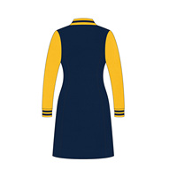Personnalisez votre logo de marque Delta grecque |   Sigma |   Vêtements de sororité Theta DST, robe midi décontractée vintage à manches longues