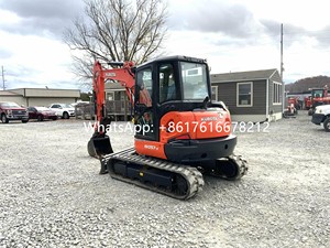 Mini-excavatrice sur chenilles d'occasion Kx057-4 de marque supérieure, 5 tonnes, en bon état, modèle Kx057 à vendre - Product Image 4