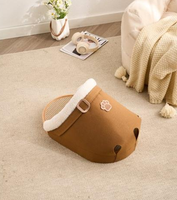 Lit-grattoir moderne pour chat, emballage carton, résistant à l'usure, sans peluches, maison intégrée, en feutre de jute et MDF, directement de l'usine