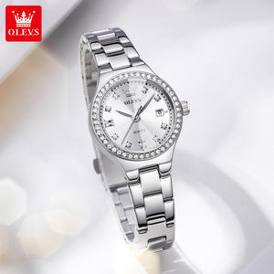 <span class=keywords><strong>Montre</strong></span> pour <span class=keywords><strong>Femme</strong></span> OLEVS 5628, Marque de Luxe au Design Personnalisé OEM en Gros, <span class=keywords><strong>Montre</strong></span> de Luxe Étanche à la Mode avec Diamants, Cadeau pour Dames, <span class=keywords><strong>Montre</strong></span> à Quartz - Product Image 2