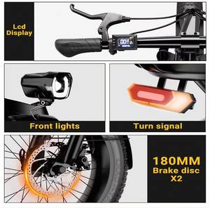 Vélo électrique pliable A04 pour femmes, batterie lithium 1000W, vitesse élevée 45KM/H, avec moteur à pneus larges pour adultes - Product Image 2