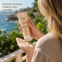 Crème solaire hydratante à label privé, résistante à l'eau et à la transpiration, SPF 50, large spectre, hydratante, pour la plage et les voyages