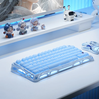 Nouveau clavier de jeu mécanique Mercury K1 édition spéciale en alliage d'aluminium, disposition 75%, tri-mode, éclairage RVB personnalisé, gravure latérale