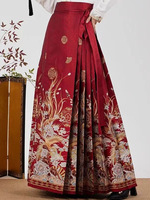 Ensemble de danse Nayil Nine Heavens, Hanfu chinois, jupe à volants, chemise brodée à col montant, style ancien Hanfu