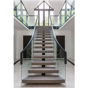 Cầu thang kim loại ngoài trời trong nhà cầu thang thẳng cầu thang thép bên ngoài thương mại Optima - Product Image 5