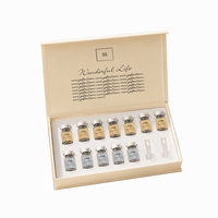 Boîte d'emballage en carton noir magnétique recyclable haut de gamme avec revêtement UV et pelliculage mat, capacité 2ml/3ml, rigide, pour crème contour des yeux