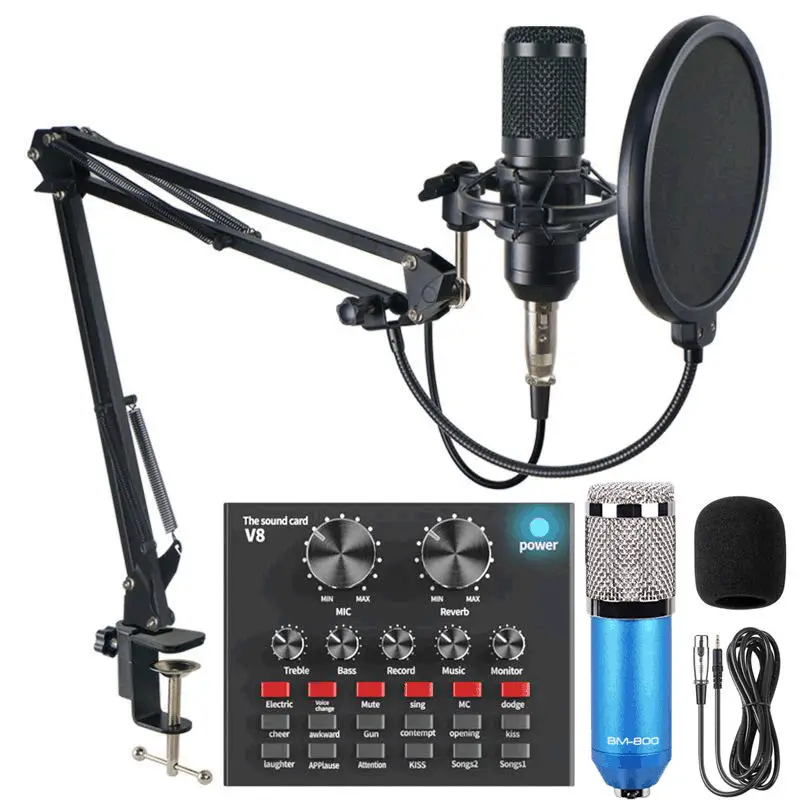 Professionelle bm 800 V8 Sound Card set studio bm800 kondensator aufnahme mikrofon