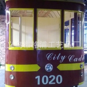 Modèle de train électrique rétro en métal personnalisé de 9 m pour la décoration extérieure des centres commerciaux, véhicule d'exposition avec une capacité de 5 à 10 passagers - Product Image 2