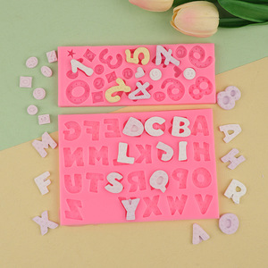 <span class=keywords><strong>Molde</strong></span> de Silicona con Números y Letras para Decoración de Pasteles, Moldes para Galletas con Números - Product Image 6