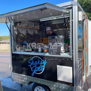 2025 Track Fast Vending Snack Catering Trailer <b>Mobile</b> Kebab Food Van Truck With Full <b>Kitchen</b> - Product Image 2