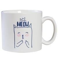 Tasse en céramique décontractée et cool pour chat, café de bureau, tasse à boire japonaise, gobelet mat à jambe droite, vente en gros de lait à la maison