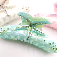 Nouveau 12cm Offre Spéciale été classique tempérament requin Clips cheveux griffe mode étoile de mer grandes pinces à cheveux pour les femmes