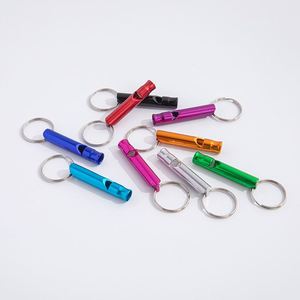 Sifflet porte-clés en alliage d'aluminium en gros, idéal pour le camping, les premiers secours, la survie en extérieur, pendentif métallique - Product Image 5