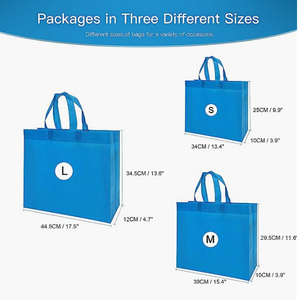 Sacs à provisions réutilisables portables sacs fourre-tout d'épicerie non tissés avec des motifs de logo imprimés personnalisés Shoppi réutilisables portables - Product Image 4