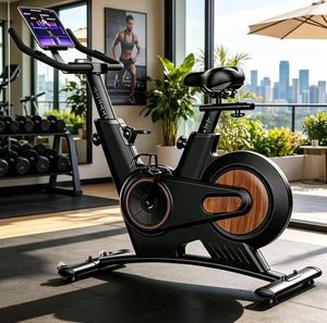 Machine d'entraînement professionnelle à résistance magnétique pour <span class=keywords><strong>programme</strong></span> cycliste, avec écran LED, cadre en acier, écologique - Product Image 1