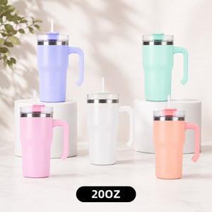 Vaso Térmico Ecológico Personalizable con Logotipo, 30oz/40oz, Acero Inoxidable, Doble Pared, Aislamiento al Vacío, con Asa, Libre de BPA, Antiderrames - Product Image 5
