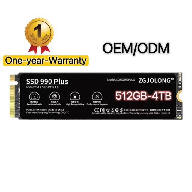 PCIe Gen3 M.2 NVMe SSD High Speed 1TB OEM ODM External Desktop New 3 Years
