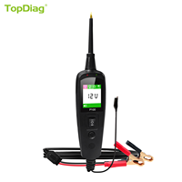 Probador de Circuitos Eléctricos Automotrices TopDiag P100 con Cable de 2M, Pantalla TFT a Color, 12V/24V