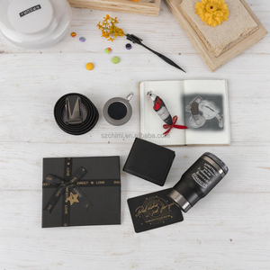 Grandfather Special Gift Box - Classic Wallet Belt & Flask Set for Elderly Gentlemen