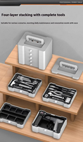Kit d'outils de perçage électrique multifonctionnel, ensemble complet d'outils électriques pour l'entretien de la quincaillerie domestique