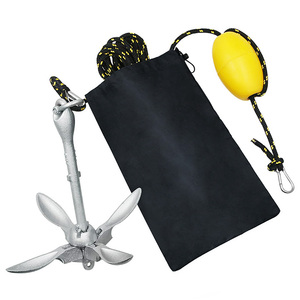 Accessoires <span class=keywords><strong>pour</strong></span> bateaux, petite <span class=keywords><strong>ancre</strong></span> en aluminium et acier avec corde <span class=keywords><strong>pour</strong></span> kit d'ancrage - Product Image 1