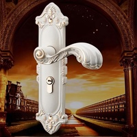 Serrure de porte silencieuse européenne, serrure de porte intérieure en alliage d'aluminium, serrure de porte mécanique pour chambre à coucher, poignée de porte intérieure en bois