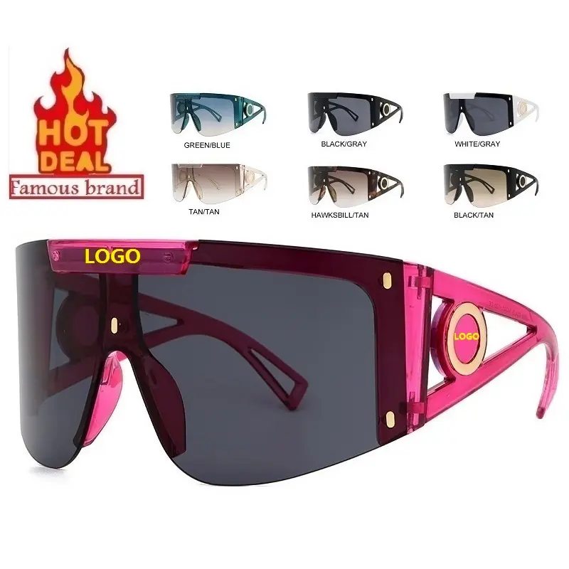 High Quality Shades Sun Glasses Luxury Sunglasses Famous Brands Logo 2022 Vintage Women Fashionable Designer Sunglasses