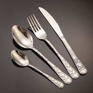Stainless Steel Cutlery Set European Style Dishwasher Safe For Catering Steakhouse Western Restaurant - Product Image 1