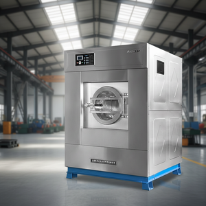 Nouvelle machine à laver industrielle entièrement automatique en acier inoxydable de 100 kg, laveuse-essoreuse pour hôtels, maisons d'hôtes, hôpitaux, blanchisserie - Product Image 4