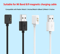 Câble de charge pour Xiaomi Mi Band 8/9/10, chargeur pour Xiaomi Mi Band 8/9/10pro, chargeur magnétique M8, câble pour montre connectée