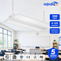 Luminaria LED Lineal Hishine de 200lm/W, con Sensor de Movimiento, Atenuación Inteligente, Antideslumbrante, para Talleres, Almacenes e Industrias, con Certificación DLC