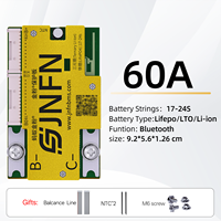 JNFN ANT BMS 17-24S 60V 72V 84V 60A LiFePO4 Li-ion Smart BMS PCB Board for FR-4 Material for Electric Scooter Lithium
