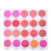 Palette de poudre compacte illuminatrice végane rouge pour les joues, marque privée, sculptant, bronzant, maquillage éclatant