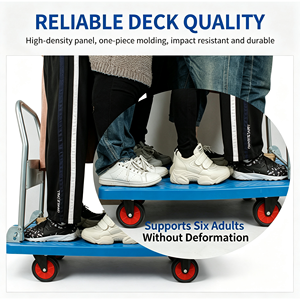 OEM Custom Logo Wholesale Bulk Factory Direct Private Label Folding Hand Cart With Wheels 250 Lb Heavy Duty Folding Cart - Product Image 5
