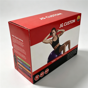 <span class=keywords><strong>Boîte</strong></span> en <span class=keywords><strong>carton</strong></span> ondulé pour l'emballage de balles de yoga, équipement de fitness durable du fabricant, avec logo personnalisé - Product Image 1