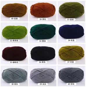 Wool And Yarn Wool Manufacturers Yarn Super Soft-feeling Undyed Wool Roving Top Knitting Yarn